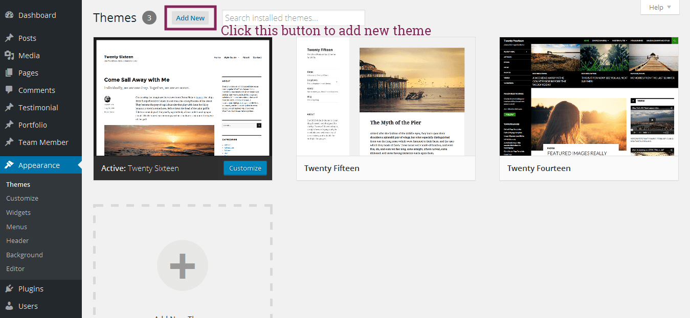 Installation – Docs – Awards Blog Theme